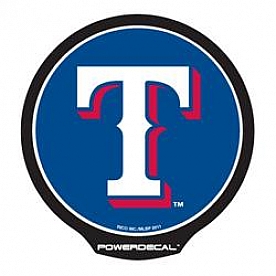 POWERDECAL Decal - Texas Rangers Logo Black Plastic 4-1/2 Inch - PWR5001