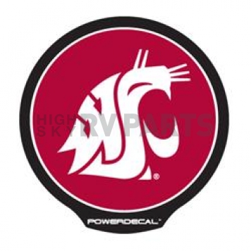 POWERDECAL Decal - Washington State University Cougars Logo Black Plastic 4-1/2 Inch - PWR490101