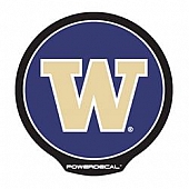 POWERDECAL Decal - University Of Washington Logo Black Plastic 4-1/2 Inch - PWR490201