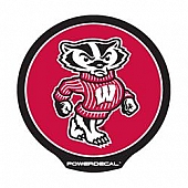 POWERDECAL Decal - University Of Wisconsin Badgers Logo Black Plastic 4-1/2 Inch - PWR450101