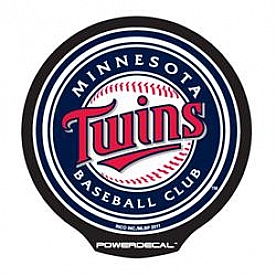 POWERDECAL Decal - Minnesota Twins Logo Black Plastic 4-1/2 Inch - PWR4601