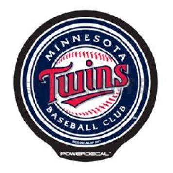POWERDECAL Decal - Minnesota Twins Logo Black Plastic 4-1/2 Inch - PWR4601
