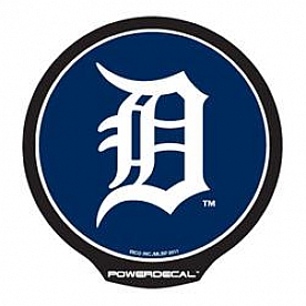 POWERDECAL Decal - Detroit Tigers Logo Black Plastic 4-1/2 Inch - PWR4301