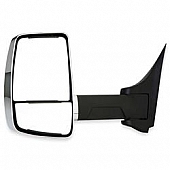 Velvac Exterior Mirror 1 Remote And 1 Manual Rectangular Silver Head And Black Arm - 716425