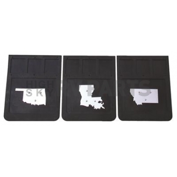 Go Industries Mud Flap Weight - State of Montana Silver Stainless Steel - 716MO