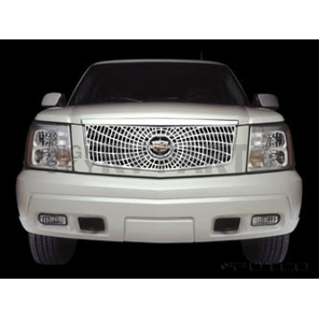 Putco Grille Insert - Polished Aluminum Rectangular - 303115