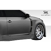Extreme Dimensions Fender - Fiberglass Black Primered Set Of 2 - 107050