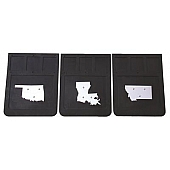 Go Industries Mud Flap Weight - State of Oklahoma Silver Stainless Steel - 716OK