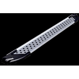 Romik USA Running Board Silver Aluminum Stationary - 62012418