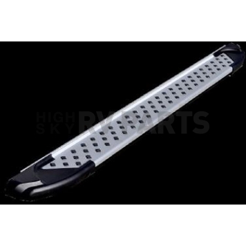 Romik USA Running Board Silver Aluminum Stationary - 62012418