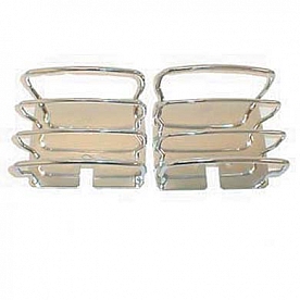Smittybilt Tail Light Guard Stainless Steel Euro Set Of 2 - 8460