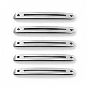 All Sales Exterior Door Handle Trim - Anthracite Metallic Set Of 5 - 3525AM