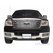 Putco Grille Insert - Polished Aluminum Rectangular - 303142