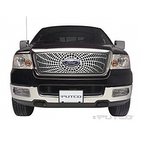 Putco Grille Insert - Polished Aluminum Rectangular - 303142