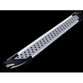 Romik USA Running Board Silver Aluminum Stationary - 62382418