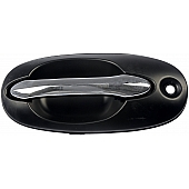 Help! By Dorman Exterior Door Handle - Plastic Silver/ Black Single - 80788