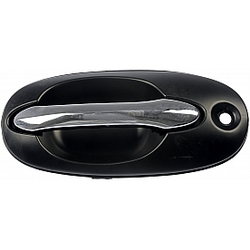 Help! By Dorman Exterior Door Handle - Plastic Silver/ Black Single - 80788