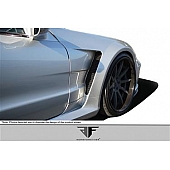 Extreme Dimensions Fender - Fiberglass Reinforced Plastic Black Matte Set Of 2 - 108041