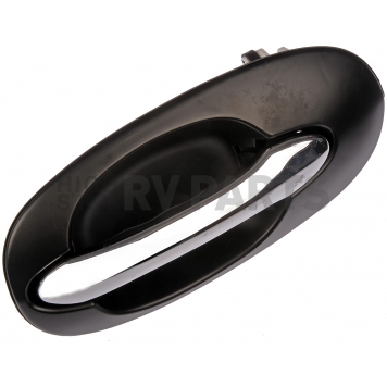 Help! By Dorman Exterior Door Handle - Plastic Silver/ Black Single - 80790-2