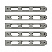 DV8 Offroad Exterior Door Handle Trim - Silver Stainless Steel Natural - P190026AL5