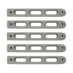 DV8 Offroad Exterior Door Handle Trim - Silver Stainless Steel Natural - P190026AL5
