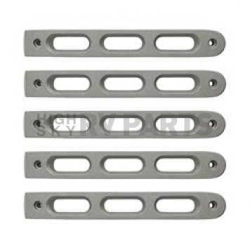 DV8 Offroad Exterior Door Handle Trim - Silver Stainless Steel Natural - P190026AL5