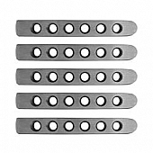 DV8 Offroad Exterior Door Handle Trim - Silver Aluminum Satin - P190059AL5