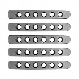 DV8 Offroad Exterior Door Handle Trim - Silver Aluminum Satin - P190059AL5
