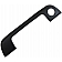 Help! By Dorman Exterior Door Handle Trim - Black Plastic Textured - 83121