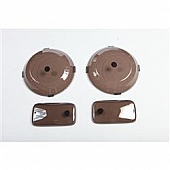 Rugged Ridge Headlight Cover - Acrylic Smoke Full Cover Set Of 2 - 1135302