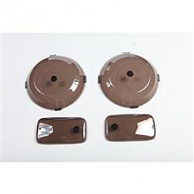 Rugged Ridge Headlight Cover - Acrylic Smoke Full Cover Set Of 2 - 1135302
