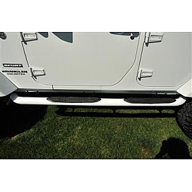 Black Mountain Nerf Bar 3 Inch Steel Round - ASNB3005W