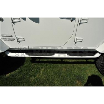 Black Mountain Nerf Bar 3 Inch Steel Round - ASNB3005W