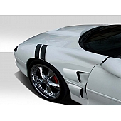 Extreme Dimensions Fender - Fiberglass Black Primered Set Of 2 - 108841