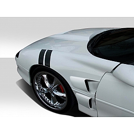 Extreme Dimensions Fender - Fiberglass Black Primered Set Of 2 - 108841