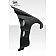 Extreme Dimensions Fender - Fiberglass Black Primered Set Of 2 - 108841