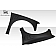 Extreme Dimensions Fender - Fiberglass Black Primered Set Of 2 - 108881