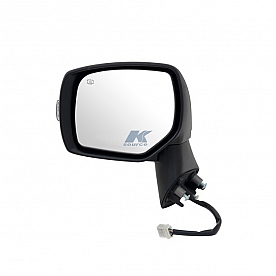 K-Source Exterior Mirror Electric OEM Black Single - 71008U