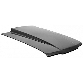 Harwood Fiberglass Hood - Cowl Induction Gloss Fiberglass Black - 26201