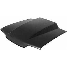 Harwood Fiberglass Hood - Cowl Induction Bare Fiberglass Black - 26304