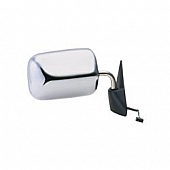 K-Source Exterior Mirror Electric Rectangular Silver Single - 60053C