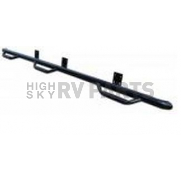 N-Fab Nerf Bar - Truck Wheel to Wheel Black Matte Textured Powder Coated Steel Round - F1596CC6TX