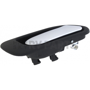 Help! By Dorman Interior Door Handle - Black Housing With Silver Lever Single - 81604-2
