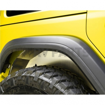 Paramount Automotive Fender Well Liner Aluminum Silver - Rear Passenger Side - 51-8404-1