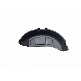 Paramount Automotive Fender Well Liner ABS Plastic Black - Rear Set Of 2 - 8111201
