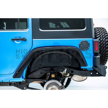 Paramount Automotive Fender Well Liner ABS Plastic Black - Rear Set Of 2 - 8111201-5