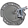 Help! By Dorman Interior Door Handle - Paddle Plastic Gray Housing With Silver Lever Single - 83994