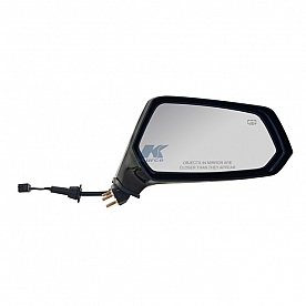 K-Source Exterior Mirror Electric OEM Black Single - 62781G