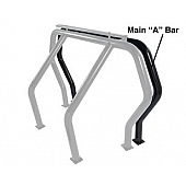Go Rhino Roll Bar Component 3 Inch Powder Coated Steel - 91001B