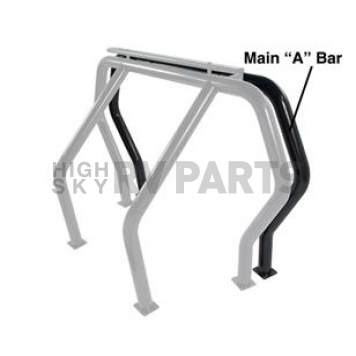 Go Rhino Roll Bar Component 3 Inch Powder Coated Steel - 91001B